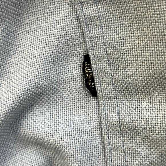 Vintage Levis Sta-Prest Pants Mens 29 Blue Chino Flare Leg Big E Dress Slack 70s - Picture 3 of 15